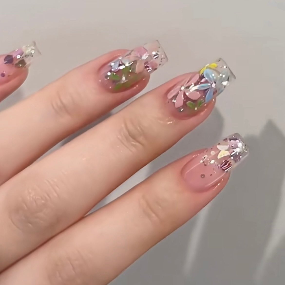 Nail Clearance Acrylic Short Reusable Press On Nails Summer & Spring Collection #1 Vacations Gift For Her