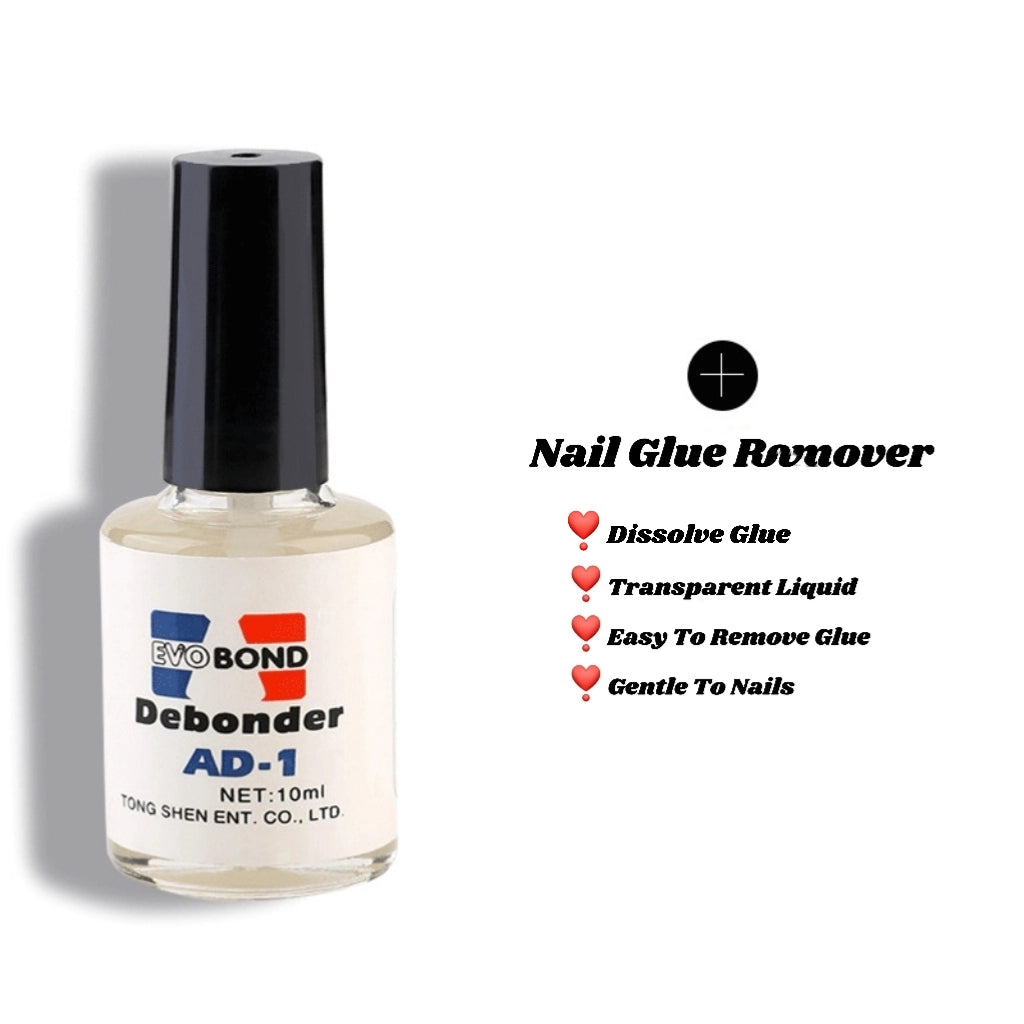 Lulou Liquid Glue Kit-Liquid Nail Glue&Nail Glue Remover Vacations Gift For Her