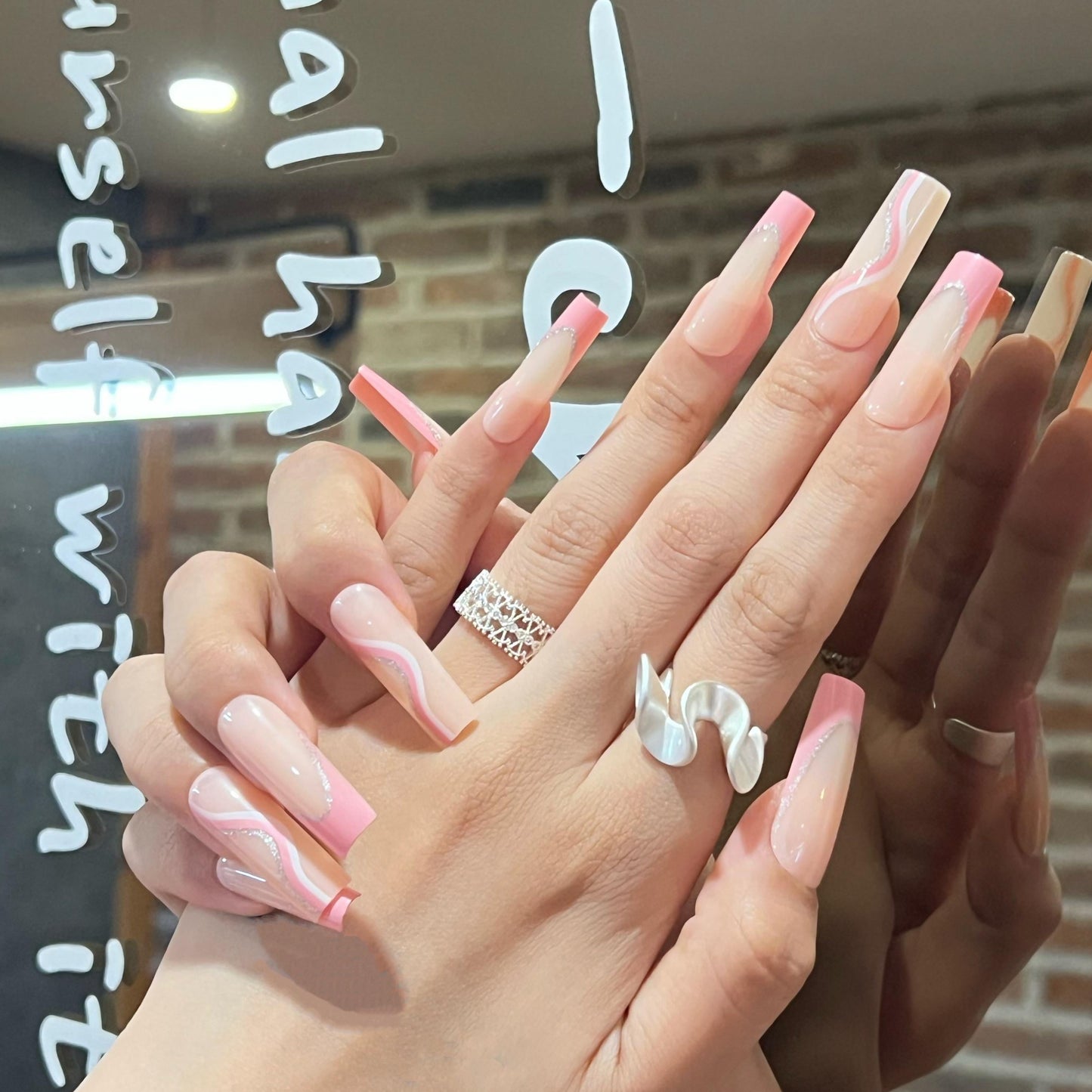 Nail Clearance Long Press on False Nails 24PCS