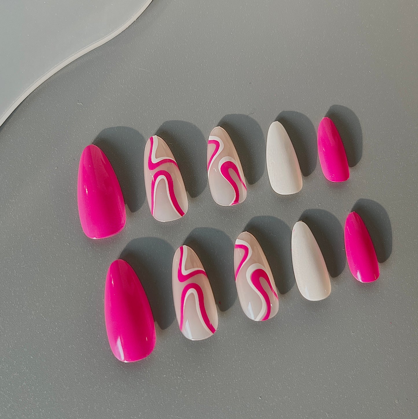 Nail Clearance Long Press on False Nails 24PCS Wedding Ceremony Spring Vacations Gift For Her