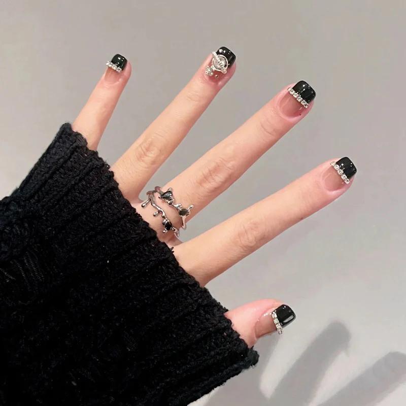 Nail Clearance Short Press on False Nails 24PCS Vacations Gift For Her