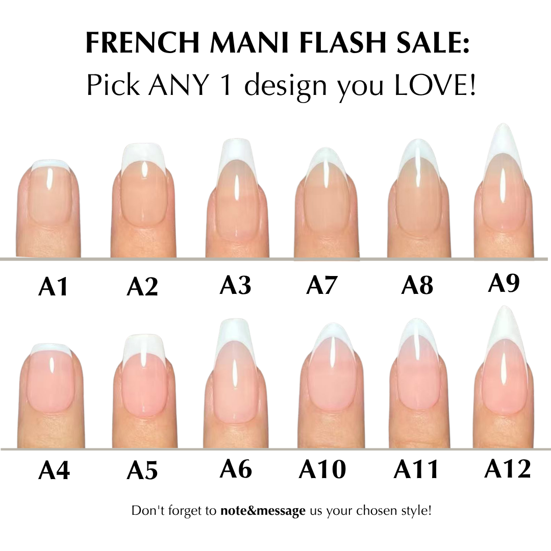 Lulou 7-in-1 French Tip Nail Starter Kit with 3W UV Lamp - Choose from 6 Nude & Pink Styles Includes Solid Gel Glue & Remover Complete DIY Nail Art Tools for Beginners Perfect Girls Gift Set