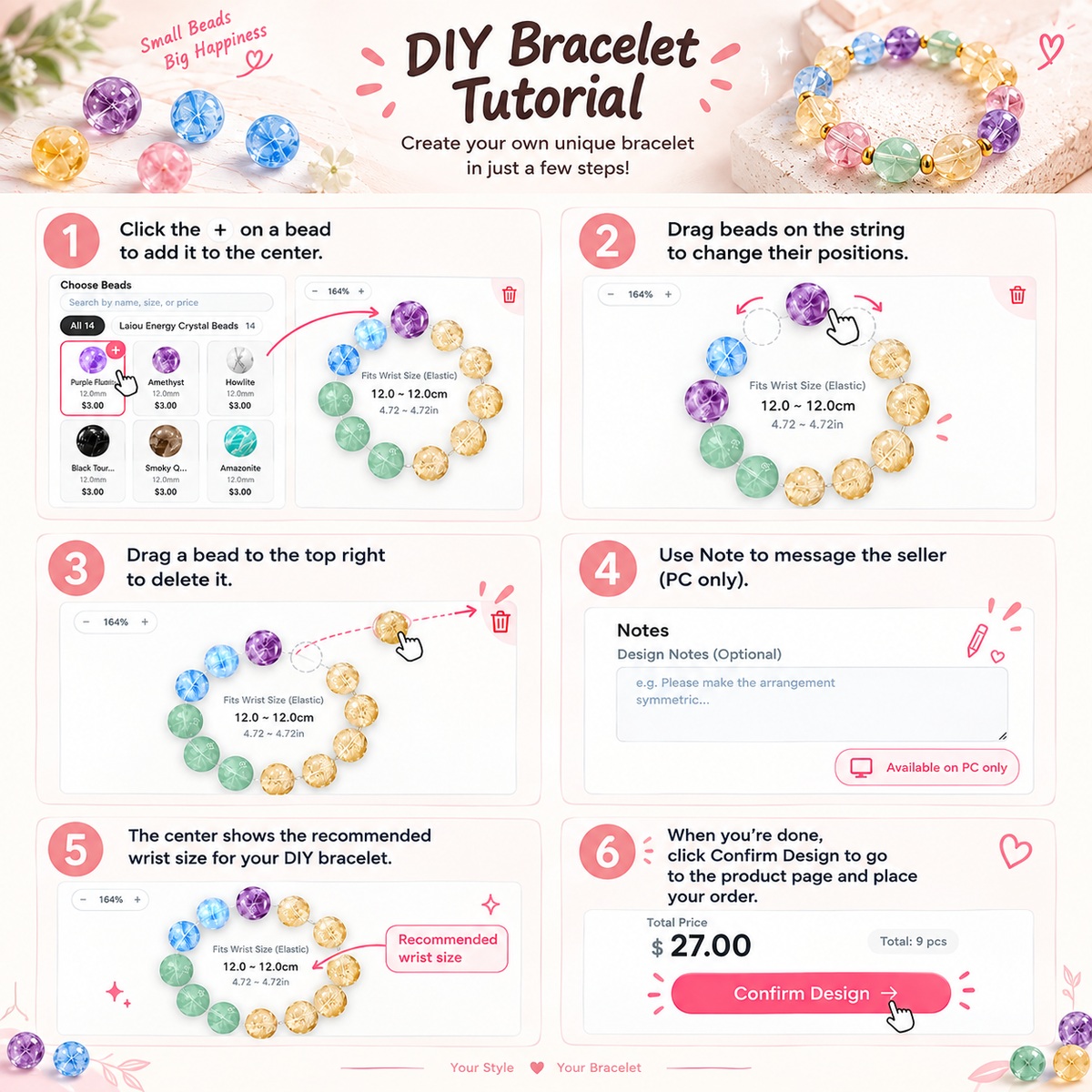 Custom DIY Crystal Bracelet
