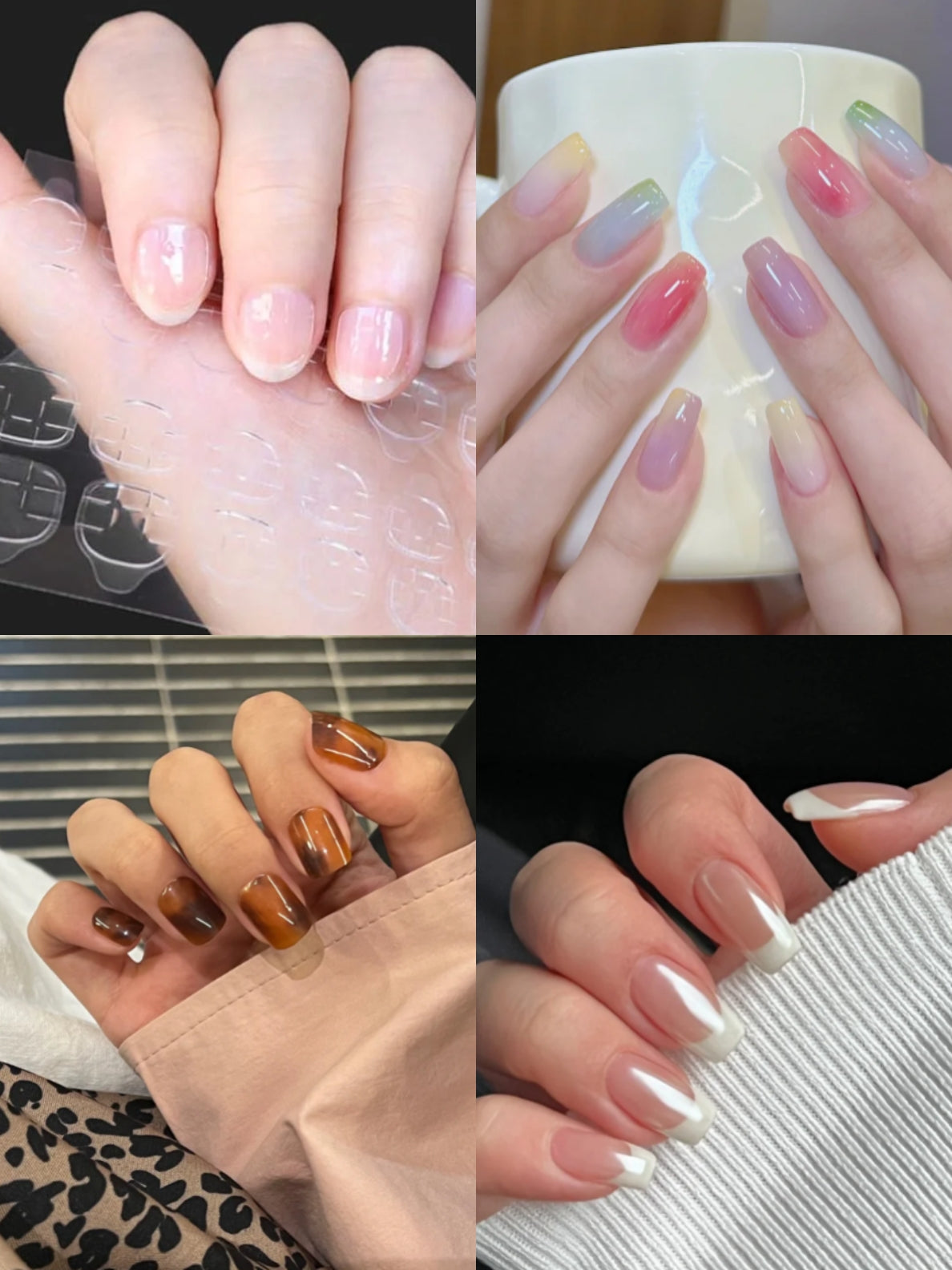 Lulou Double-sided Nail Jelly Sticker Super Sticky Press On Nail Glue