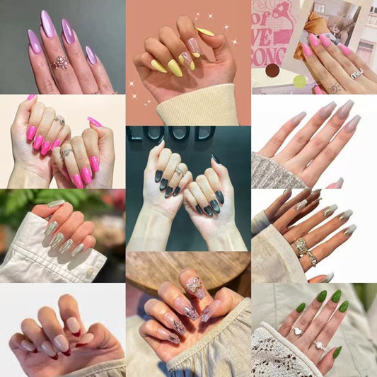 Nail Clearance Acrylic Medium Reusable Press On Nails #4