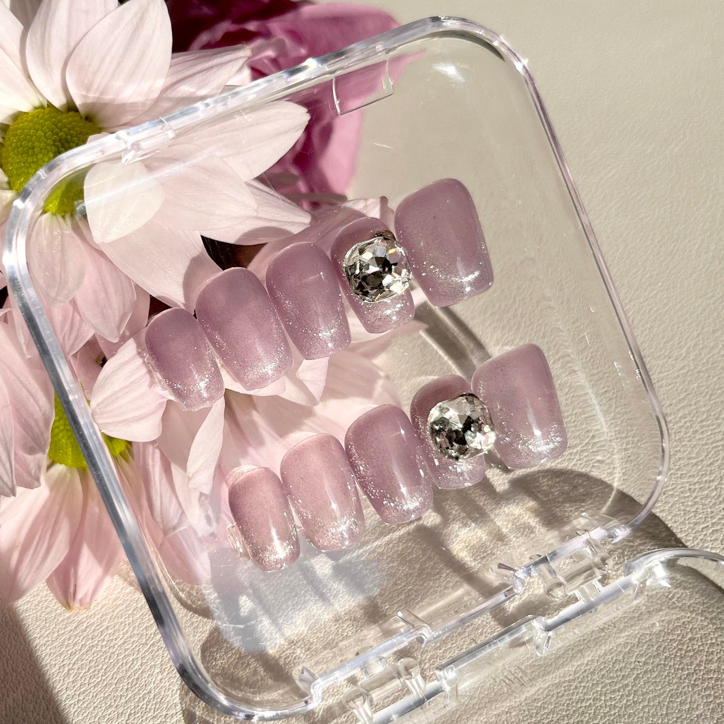 Nail Clearance Acrylic Handmade Reusable Press On Nails Pink Collection