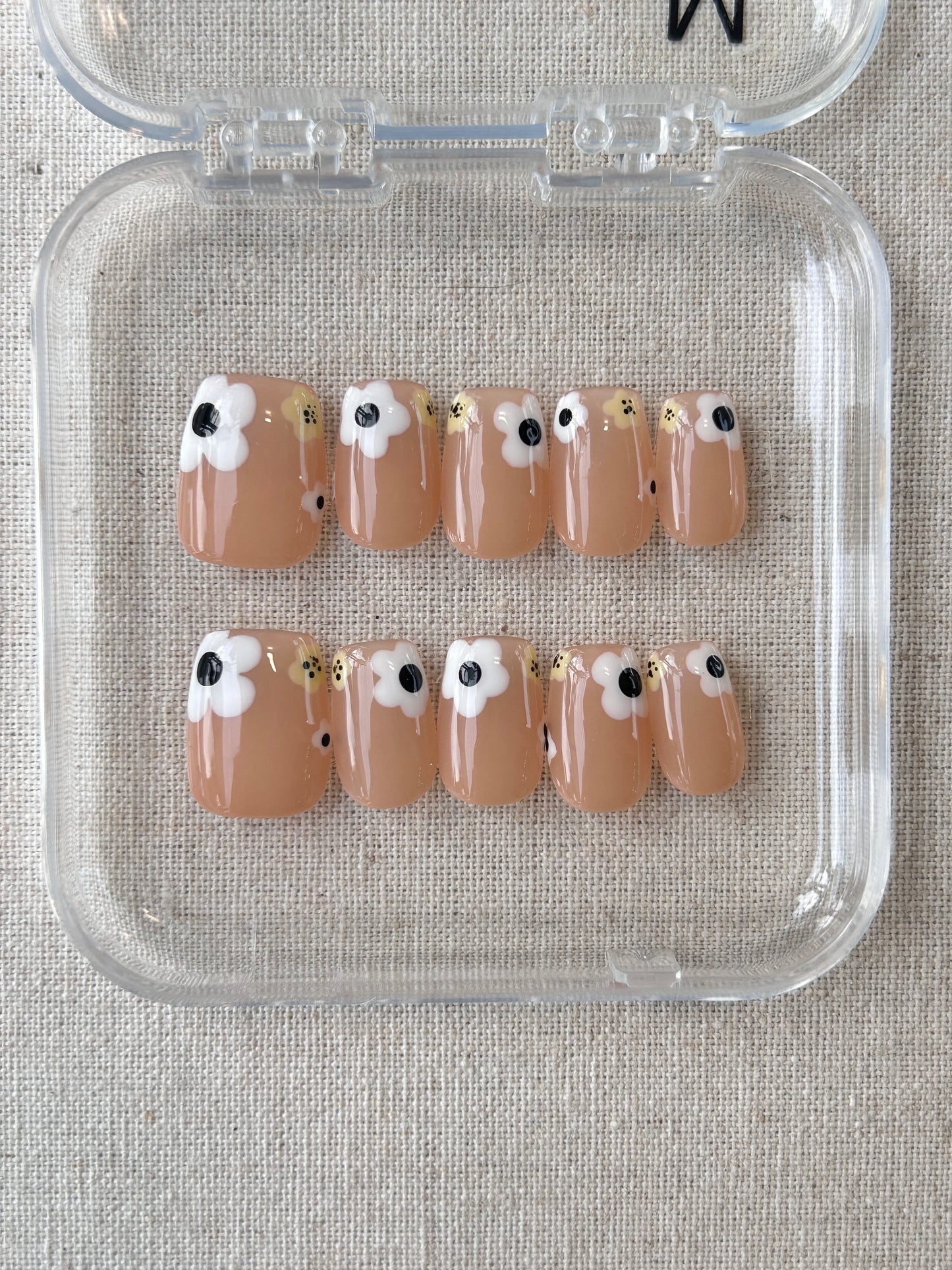 M Size Clearance Press On Nails Mixed Styles Handmade Acrylic Reusable 10 pcs False Nails Daily Vacation Party Dating Wedding Holiday Gift