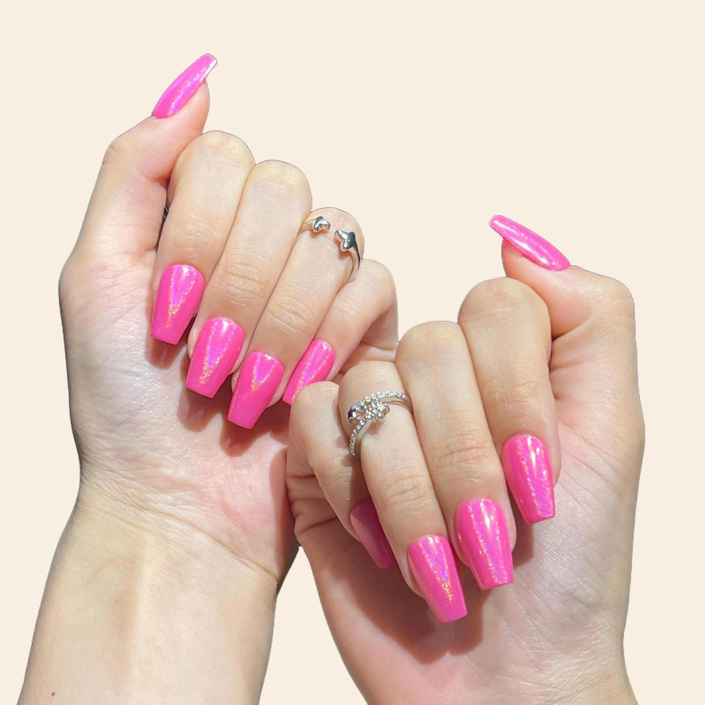 Nail Clearance Acrylic Handmade Reusable Press On Nails Pink Collection
