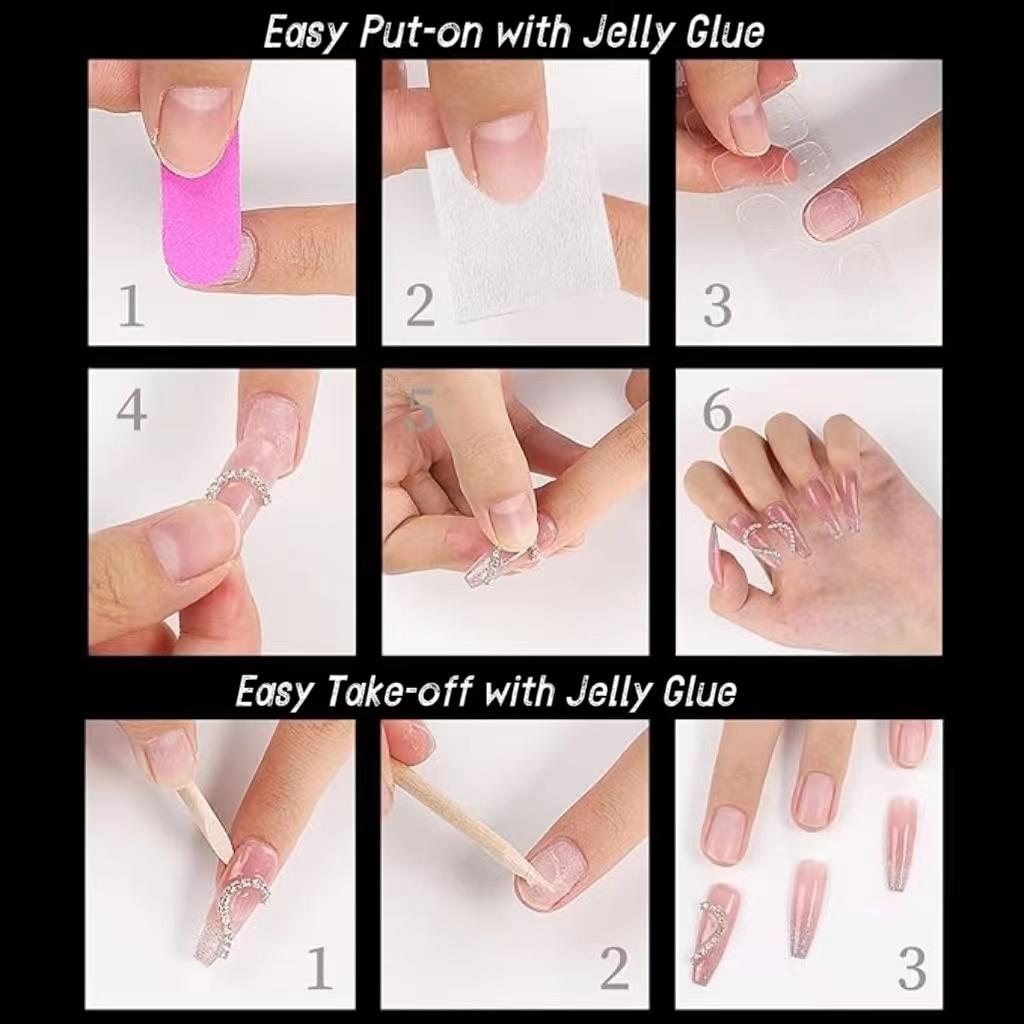 Nail Clearance Short Press on False Nails 24PCS