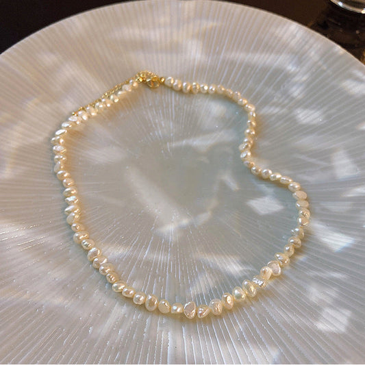 Lulou デリケートバロック不揃いパールネックレス
