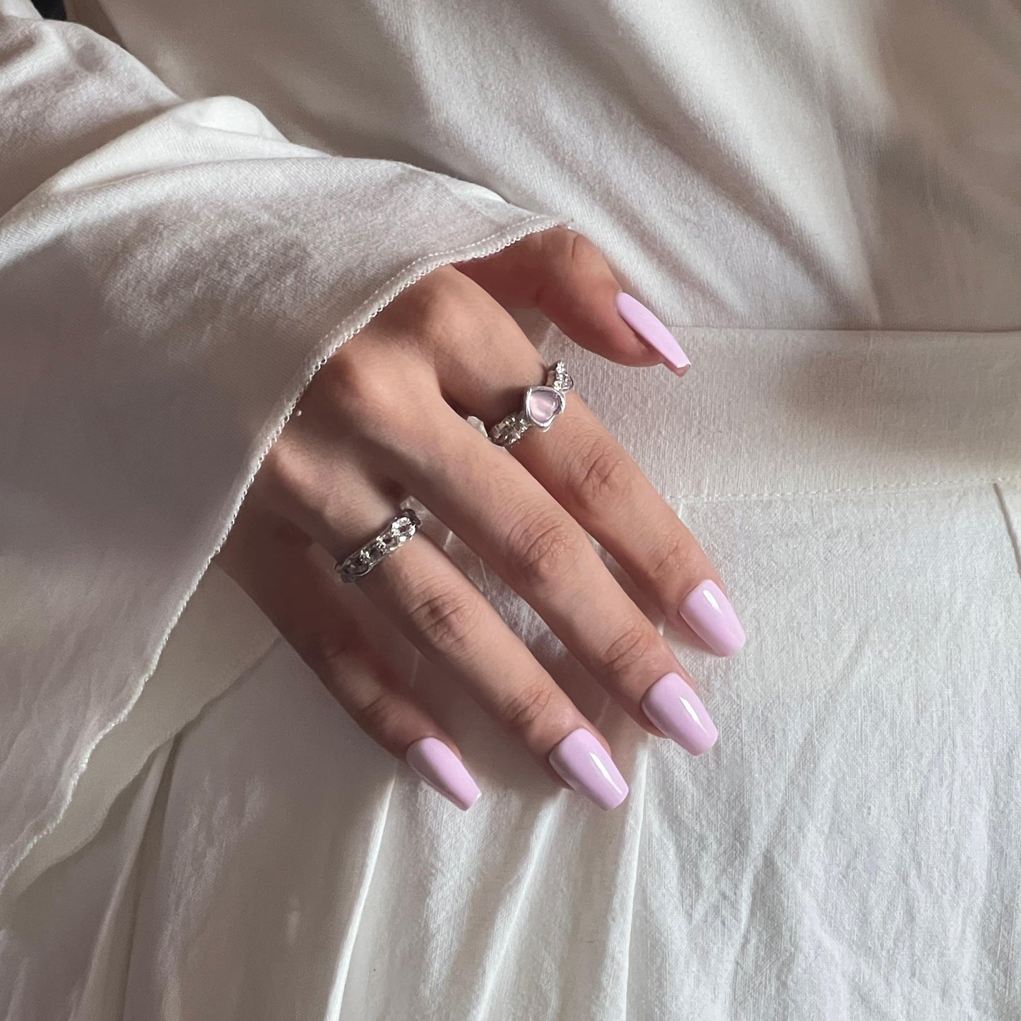 Nail Clearance Acrylic Handmade Reusable Press On Nails Pink Collection