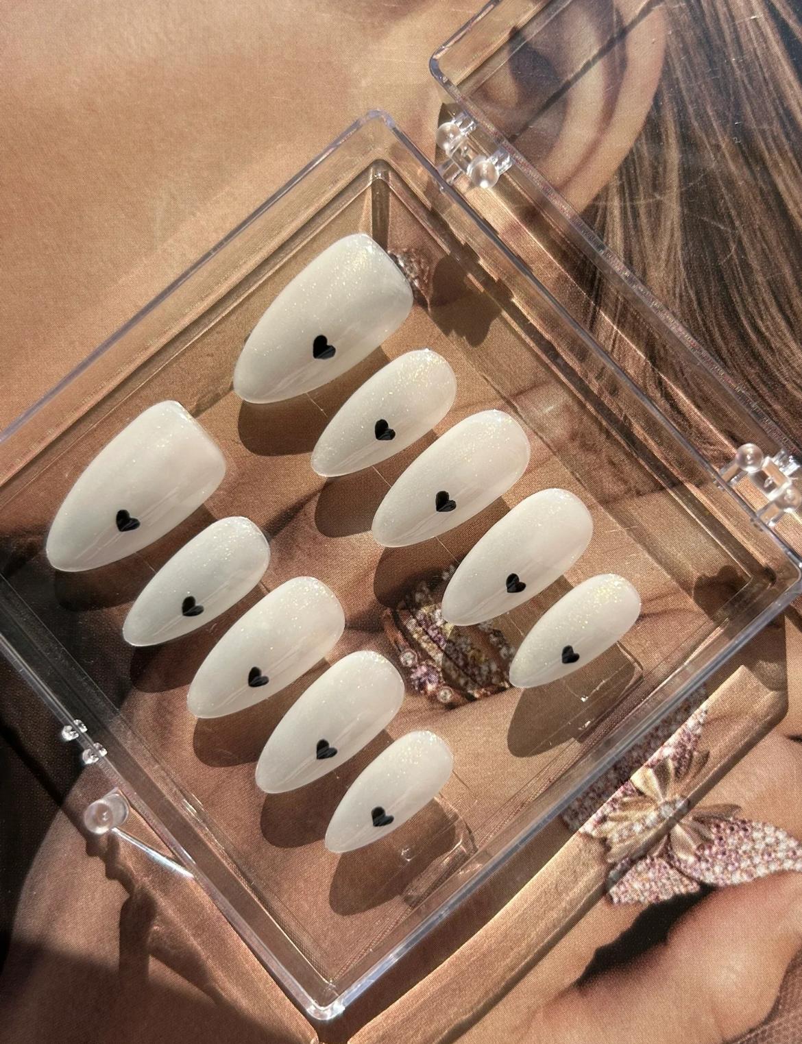 Nail Clearance Acrylic Handmade Reusable Press On Nails White Collection Wedding Vacations Gift For Her