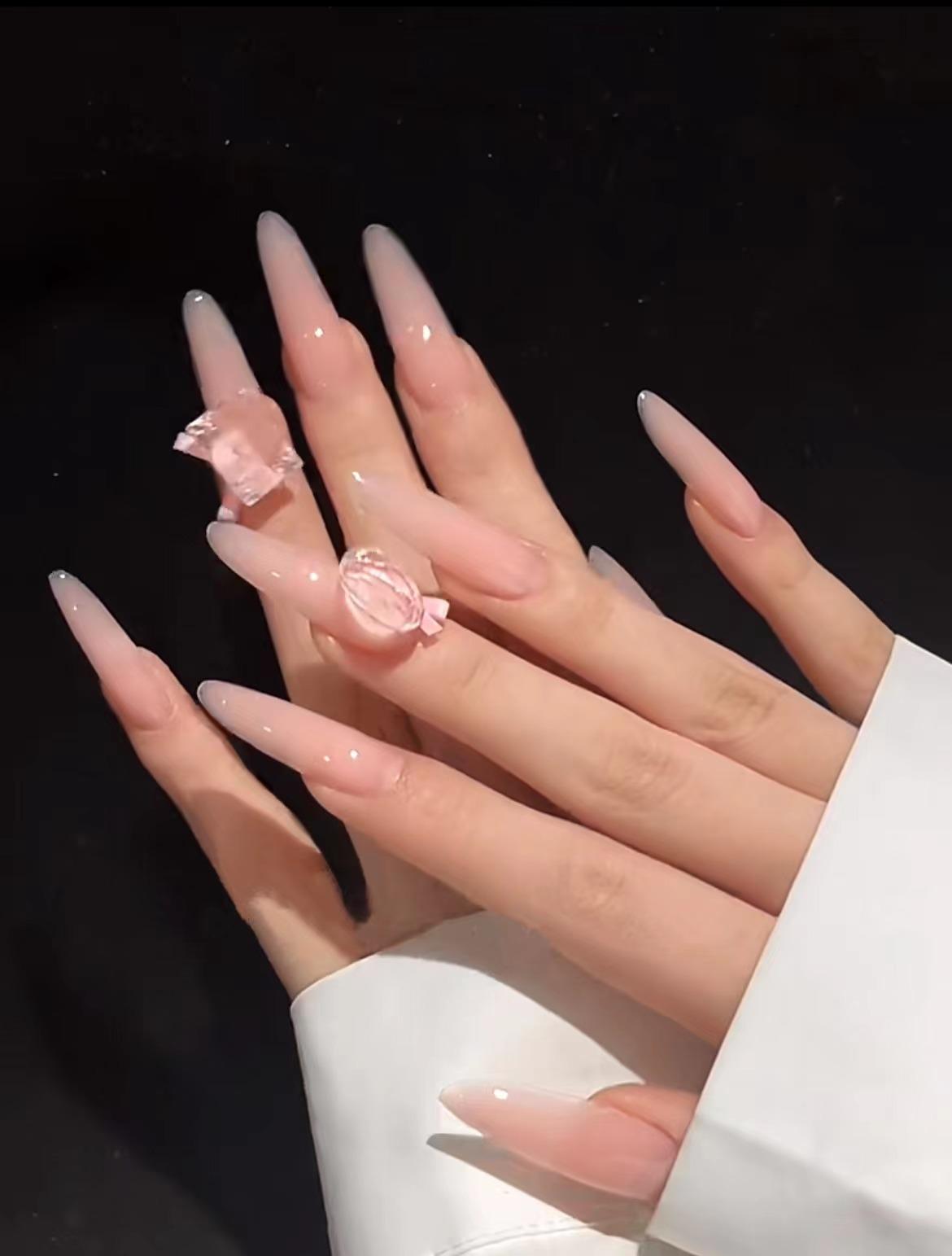 Nail Clearance Acrylic Extra Length Long Reusable Press On Nails Vacations Gift For Her