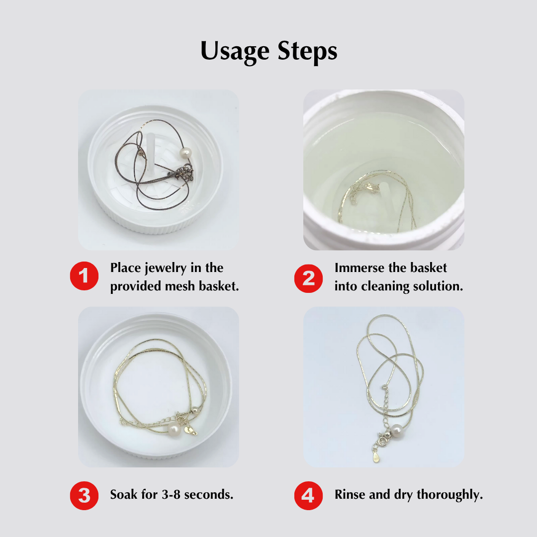 Lulou Pro Premium Jewelry Cleaner 200ML with Built-in Dip Basket Metal Safe Tarnish Remover for Gold Silver Platinum & More Instant Tarnish Removal Brilliance Restoration Gift The Perfect Jewelry Care Gift