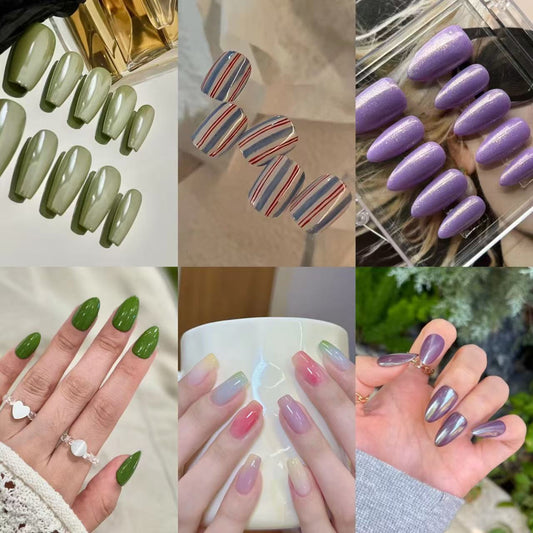 Nail Clearance Acrylic Handmade Reusable Press On Nails Spring & Summer Collection #2