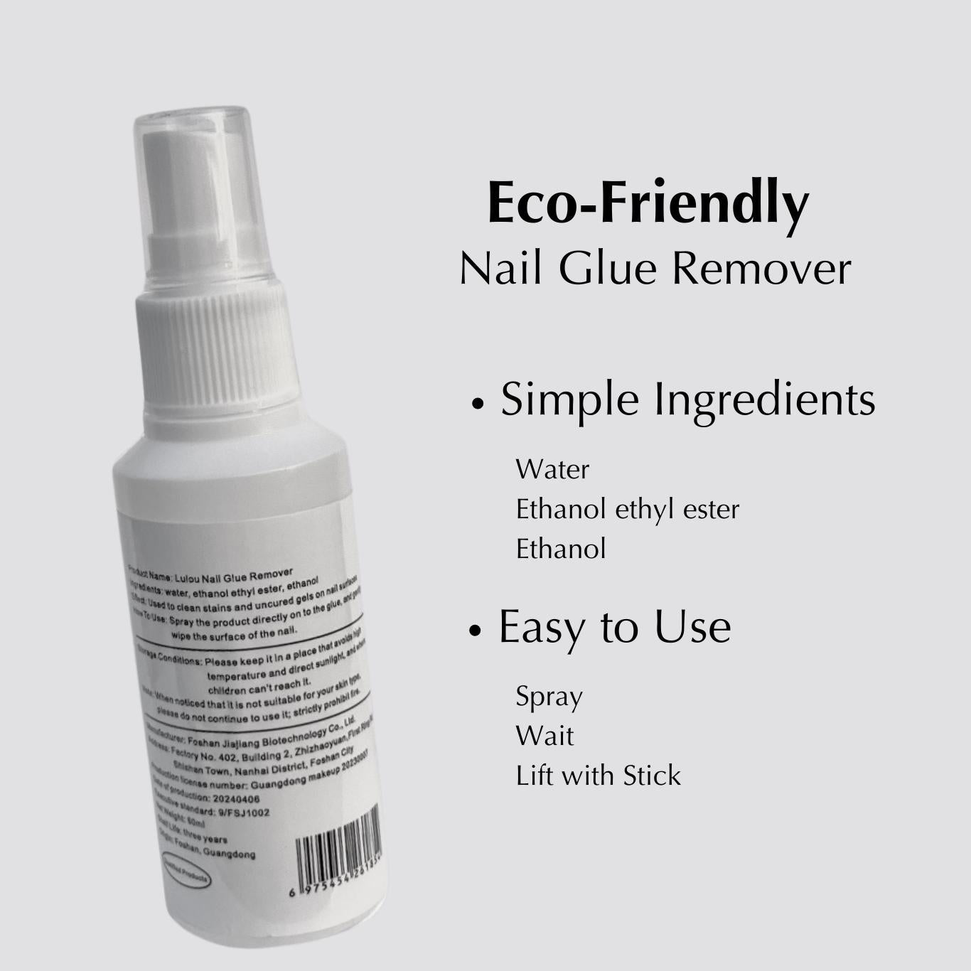 Lulou Magic Solid Nail Glue Kit 3-In-1 Nail Art Kits-DIY Tools Vacations Gift For Her Includes Multiple Free Gifts