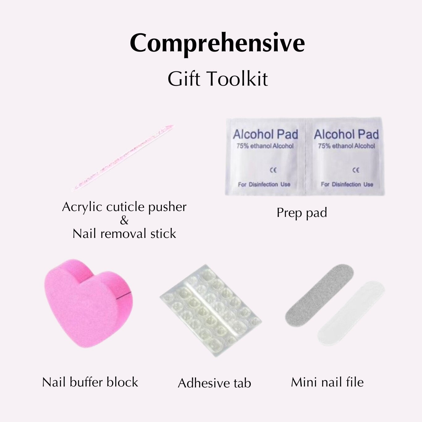 Lulou Double-sided Nail Jelly Sticker Super Sticky Press On Nail Glue